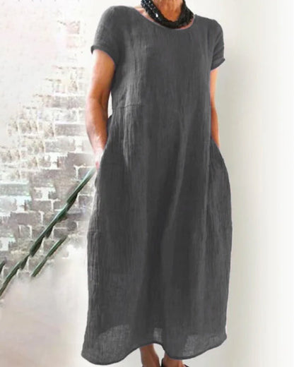 Image of Delilah | Women's Relaxed Fit Midi Dress