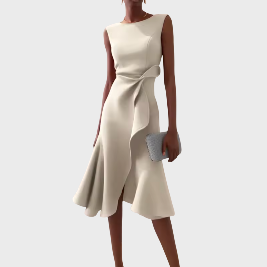 Image of Delilah | Women's Sleeveless Wrap Midi Dress
