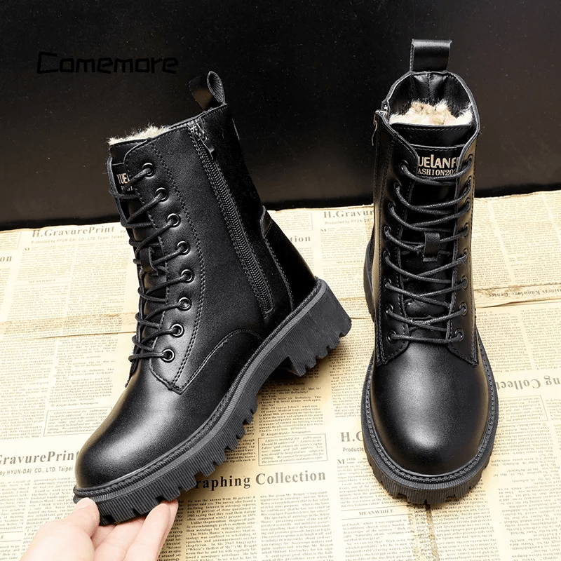Women's Ankle Boots Rounded Toe Low Height