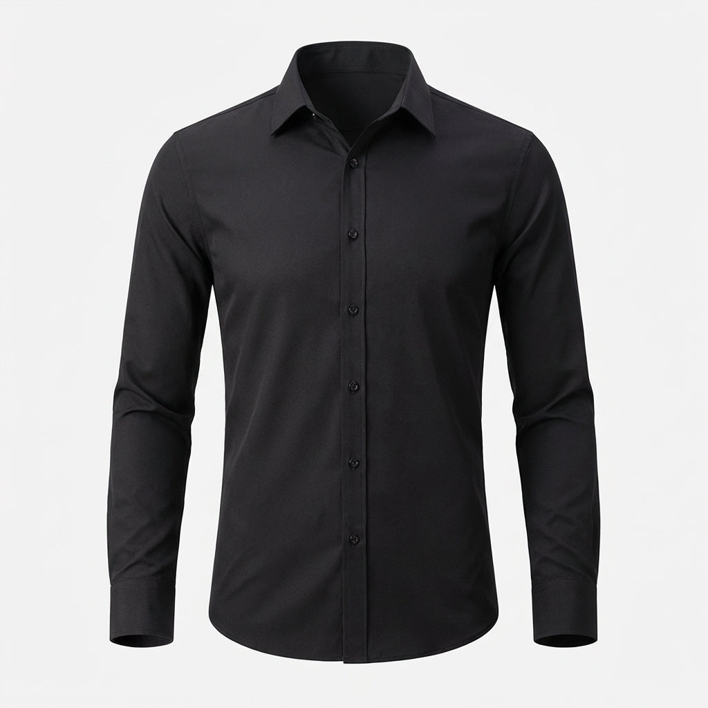 Men's Slim Fit Long Sleeve Dress Shirt - Vonnera