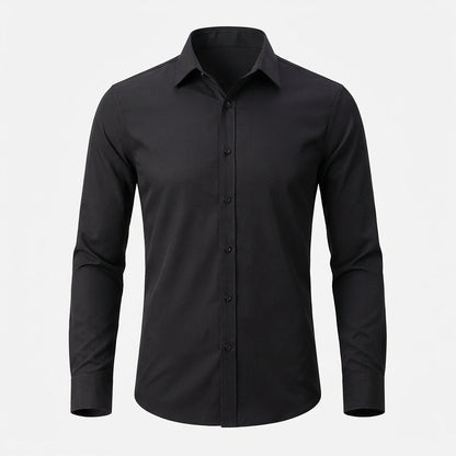 Men's Slim Fit Long Sleeve Dress Shirt - Vonnera
