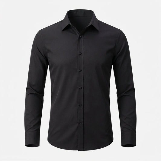 Men's Slim Fit Long Sleeve Dress Shirt - Vonnera