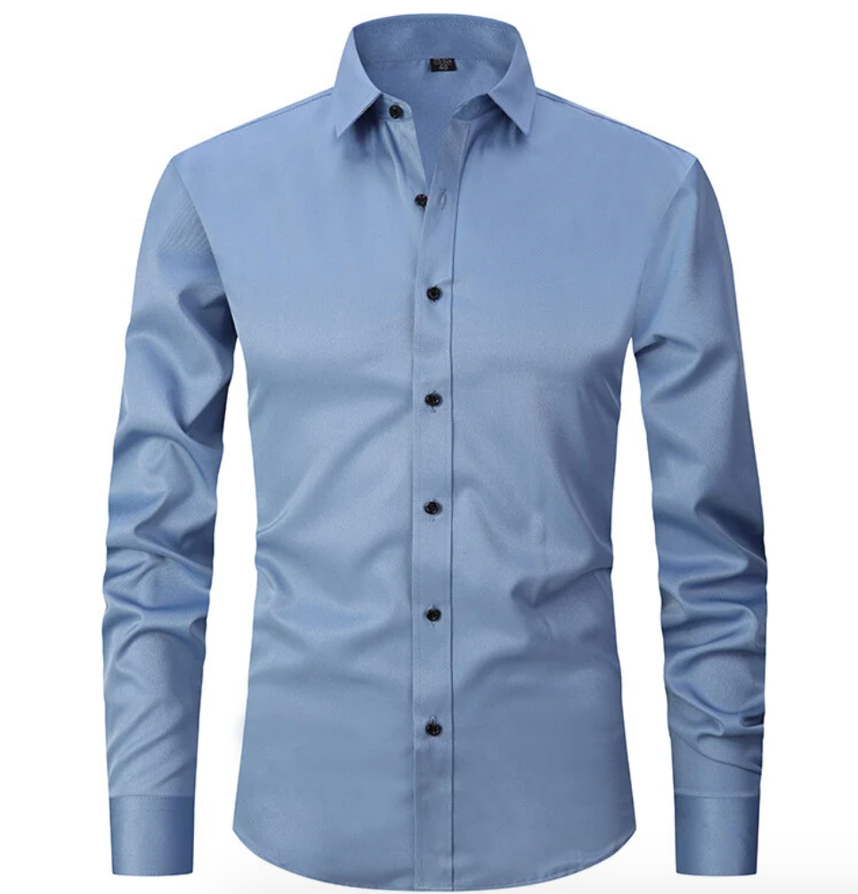 Men's Slim Fit Long Sleeve Dress Shirt