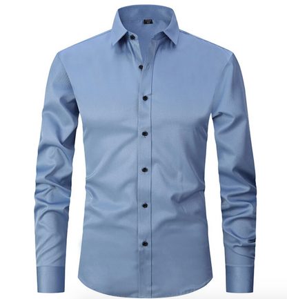 Men's Slim Fit Long Sleeve Dress Shirt