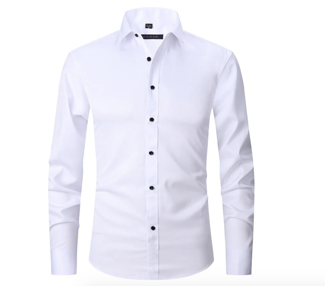 Men's Slim Fit Long Sleeve Dress Shirt