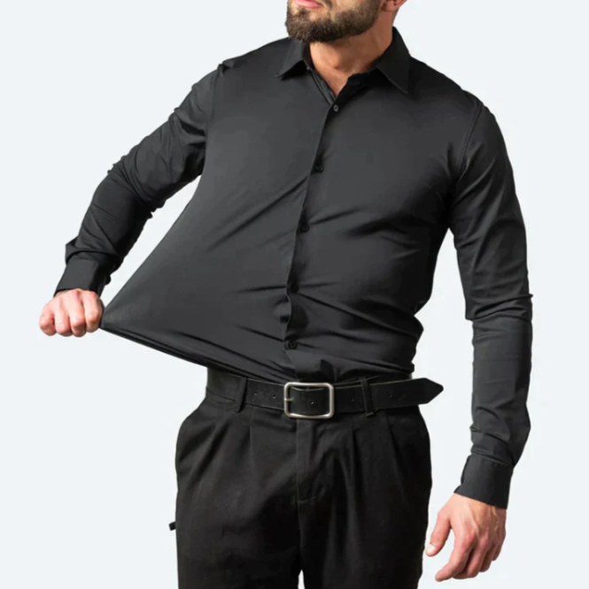 Men's Slim Fit Long Sleeve Dress Shirt