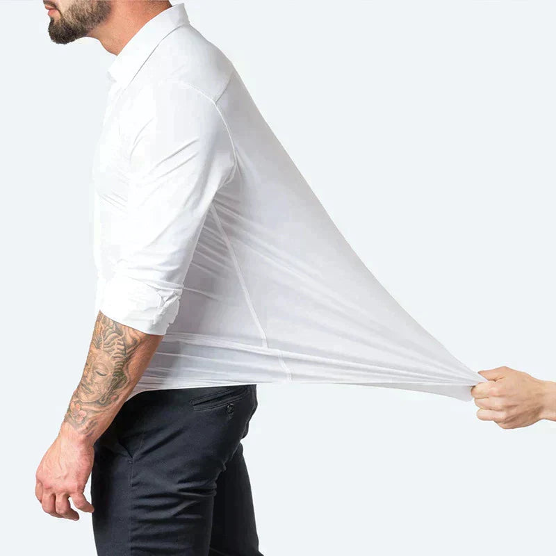 Men's Slim Fit Long Sleeve Dress Shirt