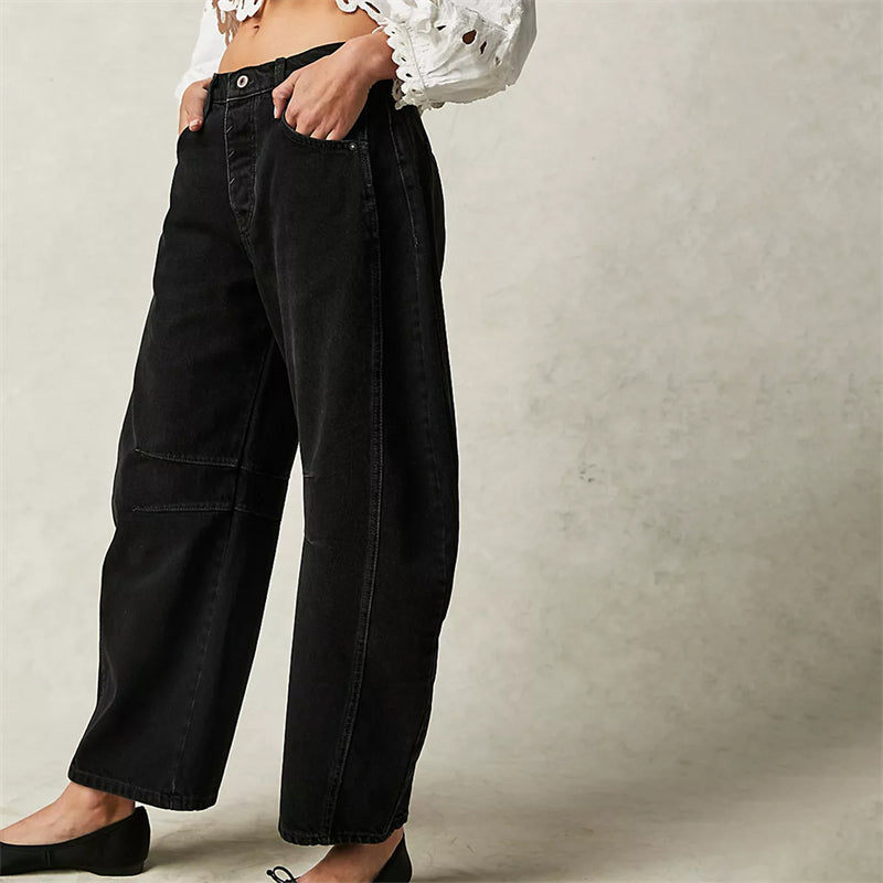 Barrel | Women's High Waist Barrel Leg Jeans Relaxed Fit Denim