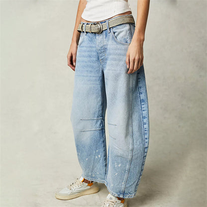 Barrel | Women's High Waist Barrel Leg Jeans Relaxed Fit Denim