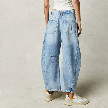 Barrel | Women's High Waist Barrel Leg Jeans Relaxed Fit Denim