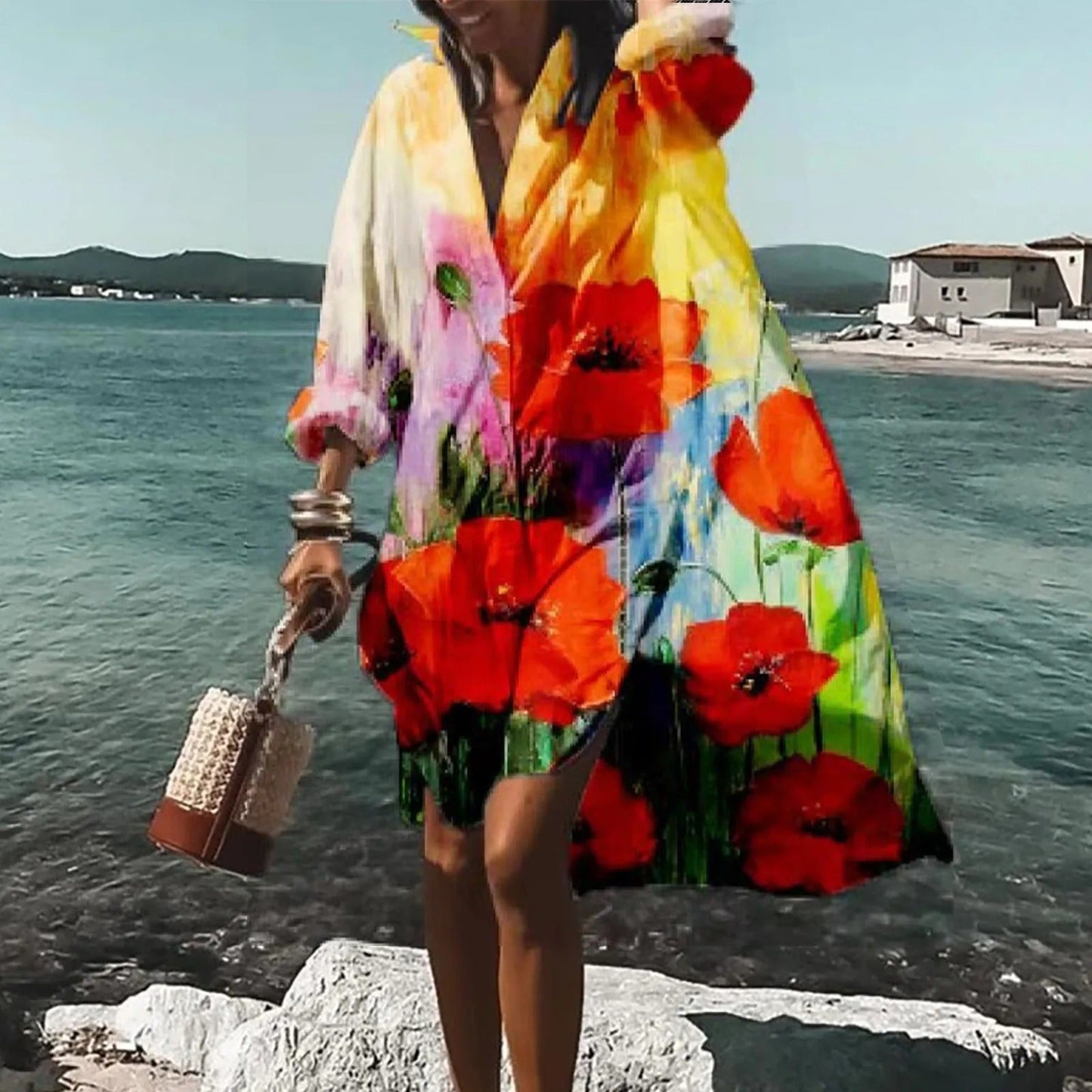 Maya | Women’s Summer Casual Shirt Dress