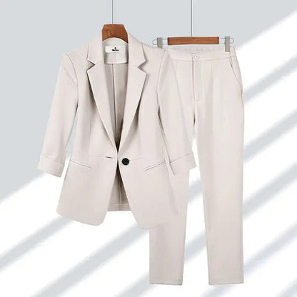 Cove Women's Suit Jacket And Pants Ensemble