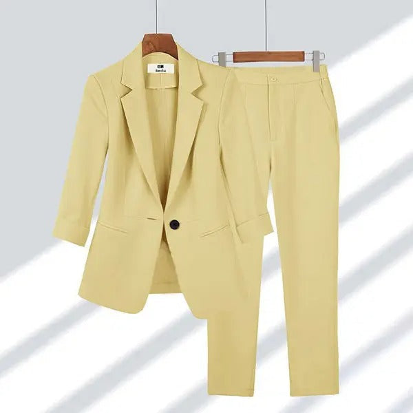 Cove Women's Suit Jacket And Pants Ensemble