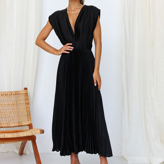 Casimir Women's Sleeveless V-Neck Dress Elegant