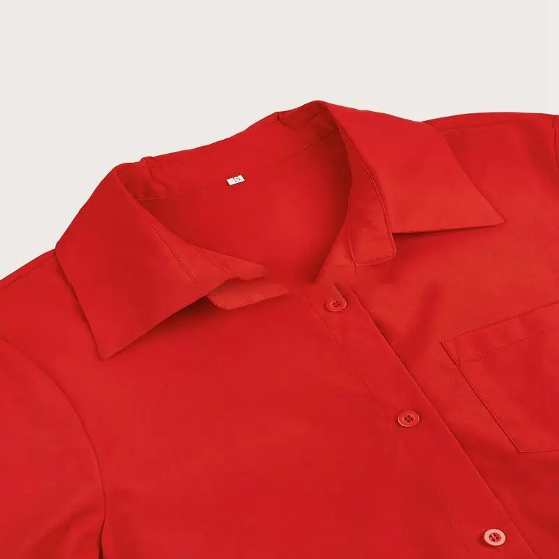 Image of Devon | Women's Button-Down A-Line Midi Dress