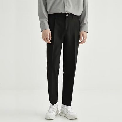 Men's Straight Leg Cropped Dress Pants - Vonnera