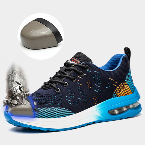Blue Safety Work Sneakers Breathable