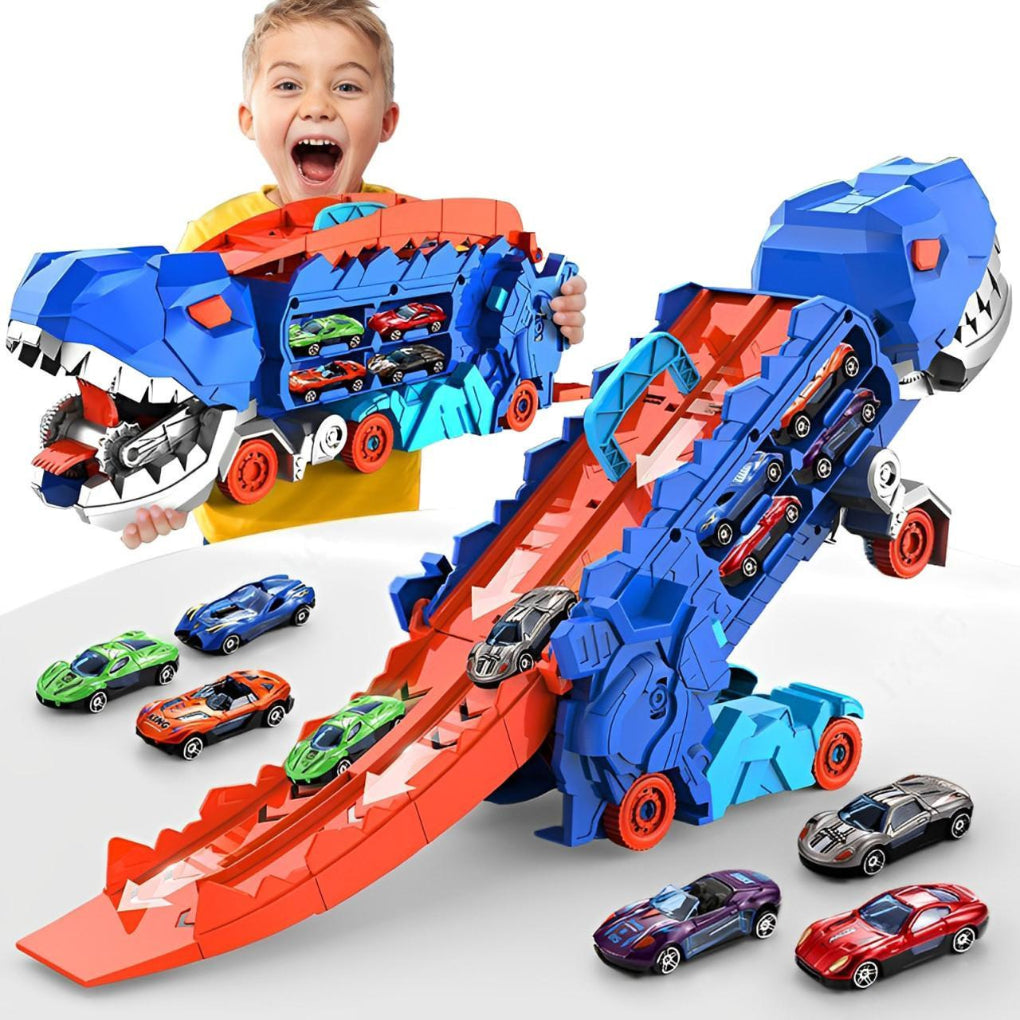 Dinosaur 3-In-1 Truck Toy Car And Transporter - Vonnera