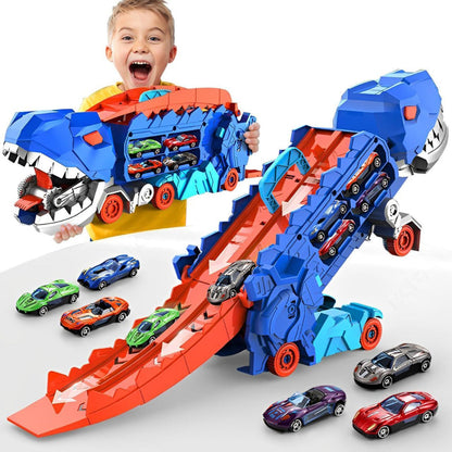 Dinosaur 3-In-1 Truck Toy Car And Transporter - Vonnera