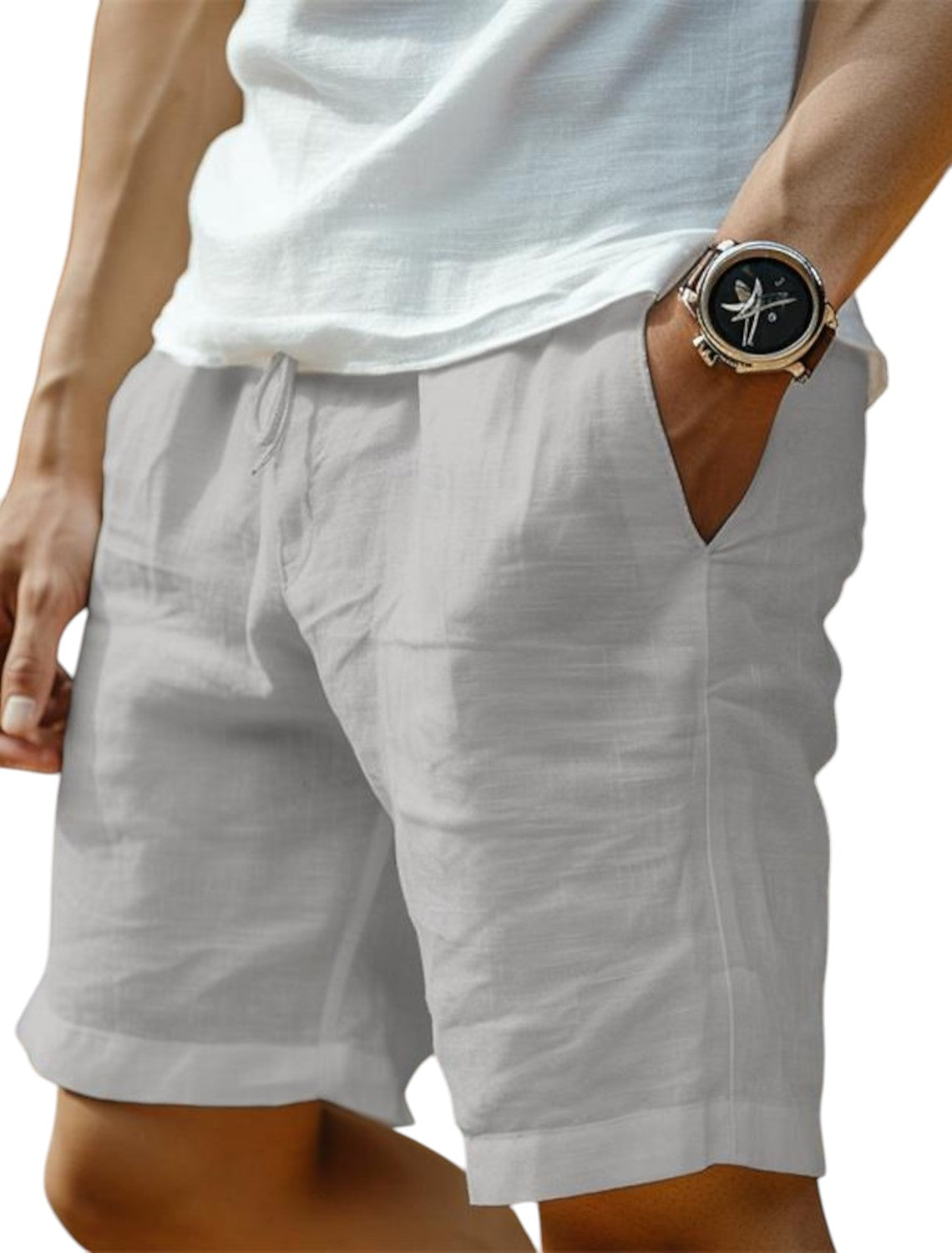 Image of Dorian | Men's Drawstring Chino Shorts