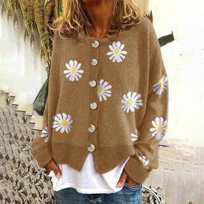 Women's Cropped Cardigan Button-Down - Vonnera