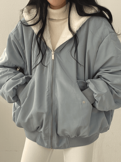Women's Winter Parka Jacket Soft Lining Zip Closure - Vonnera