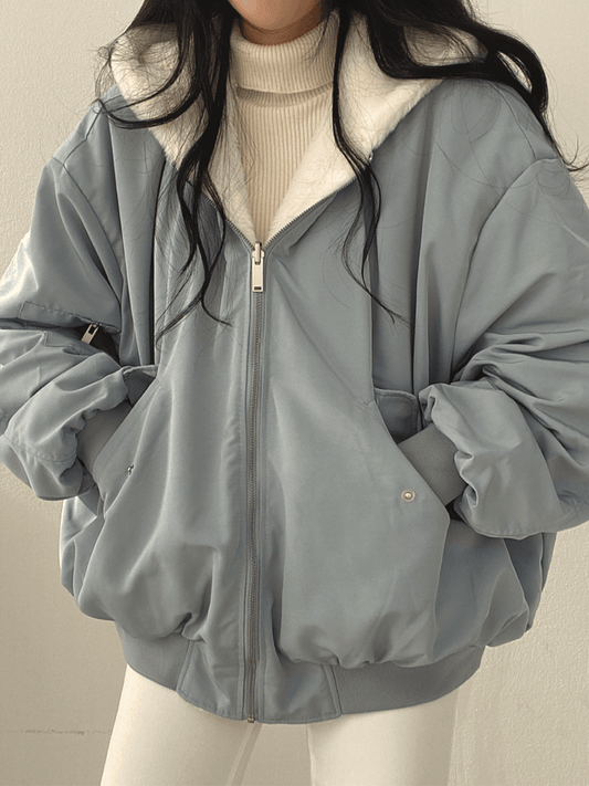 Women's Winter Parka Jacket Soft Lining Zip Closure - Vonnera