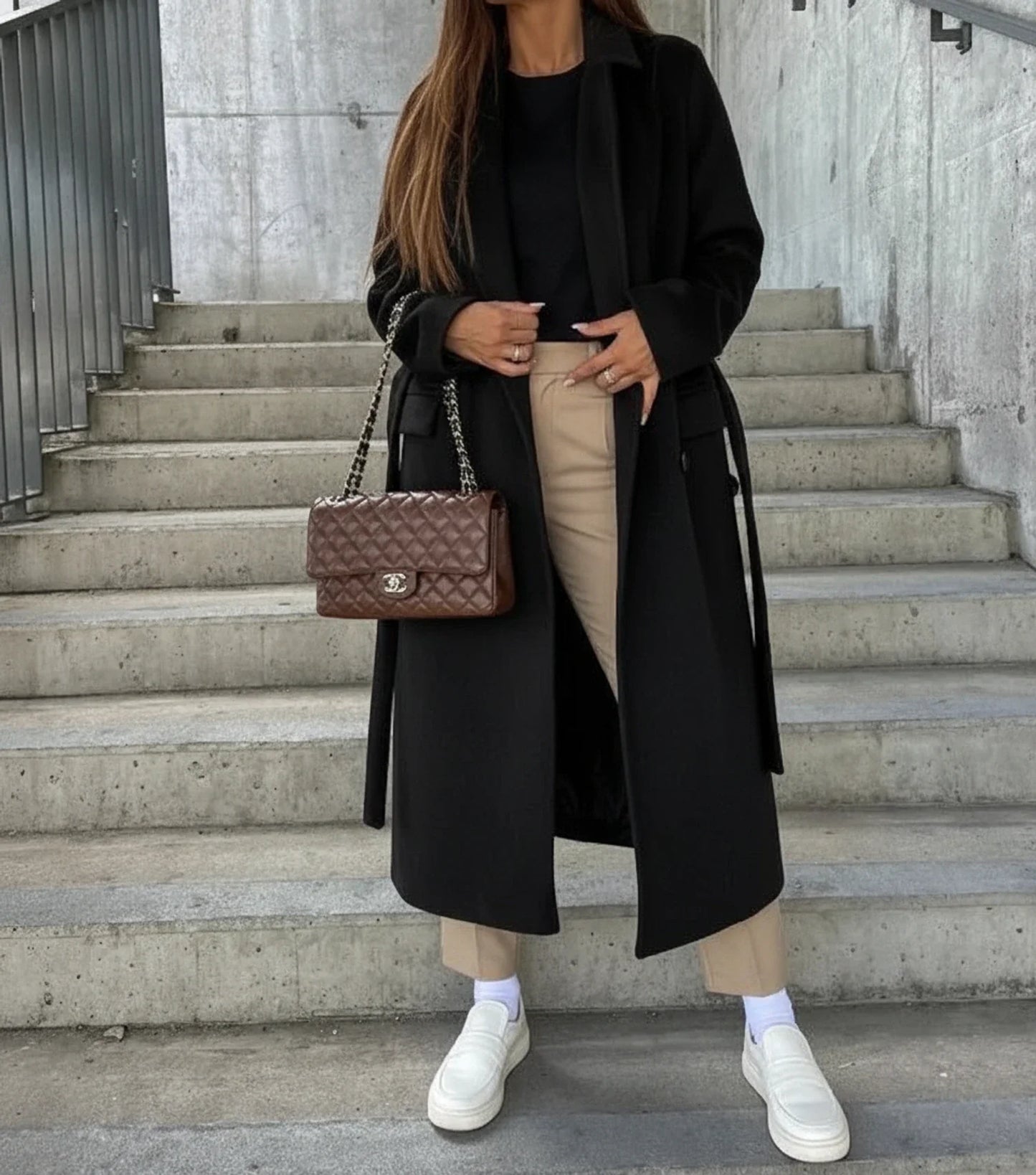 Women's Belted Winter Coat