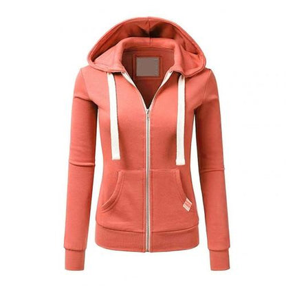 Women's Zipper Hoodie Warm