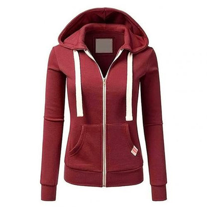 Women's Zipper Hoodie Warm