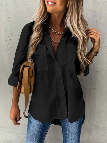 Women's Button Up Blouse Elegant - Vonnera