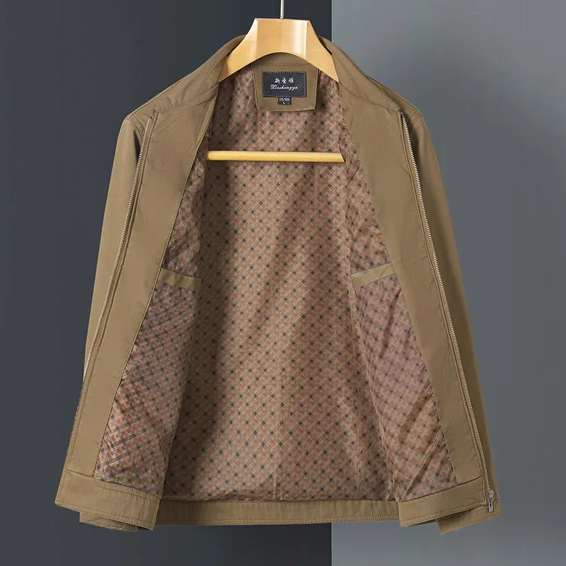 Men's Cotton Harrington Jacket Zip Front
