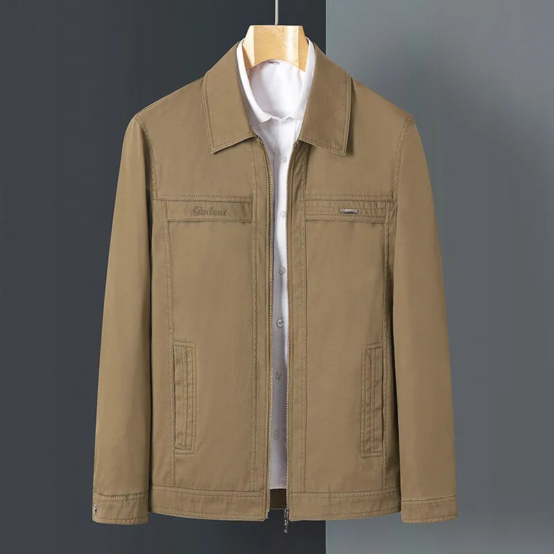 Men's Cotton Harrington Jacket Zip Front