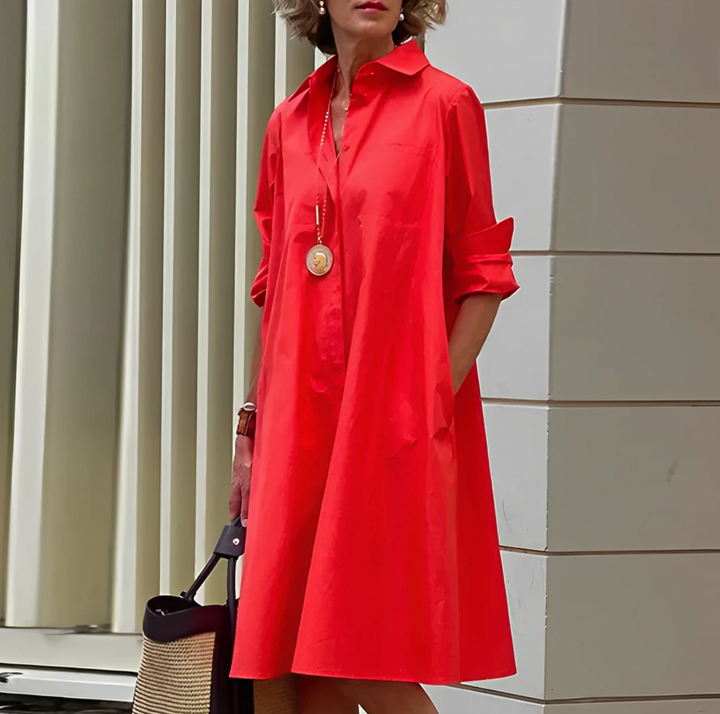 Women's Classic Shirt Dress - Vonnera
