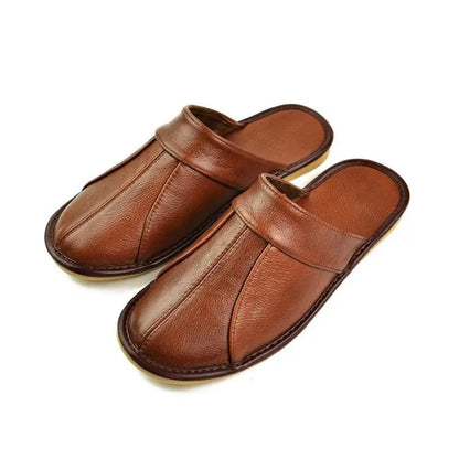 Dumbarton Men's Leather Mule Slippers