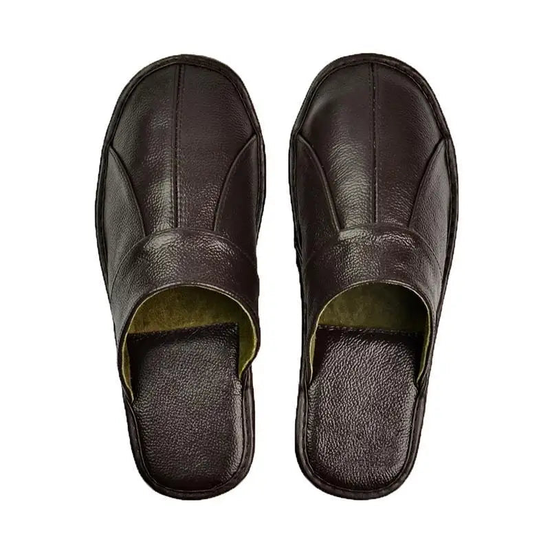 Dumbarton Men's Leather Mule Slippers