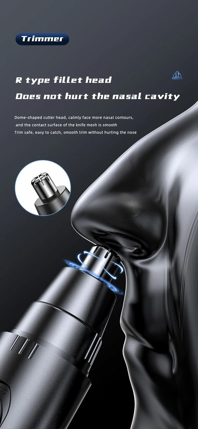 Nose And Ear Hair Trimmer Gentle Precision
