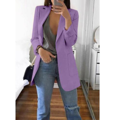 Women's Classic Blazer Sophisticated Wool Black