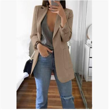 Women's Classic Blazer Sophisticated Wool Black