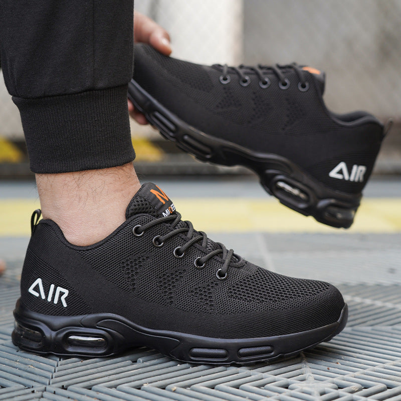 Men's Safety Shoes Lightweight Water-Resistant Black
