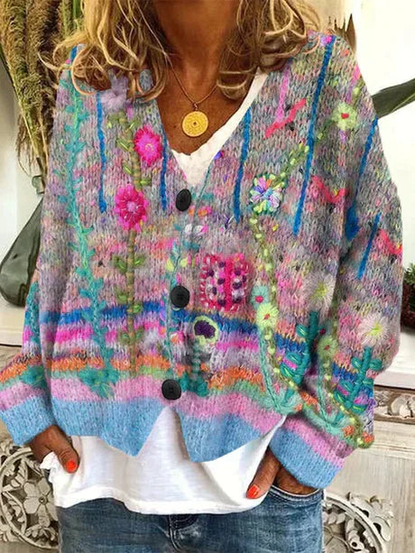 Women's Retro Cardigan - Vonnera