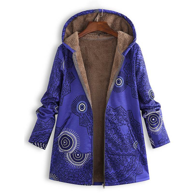 Vintage Printed Jacket With Front Pockets