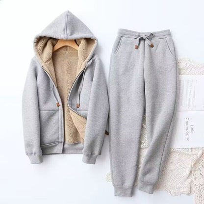 Women's Zip-Up Hoodie Loungewear Set