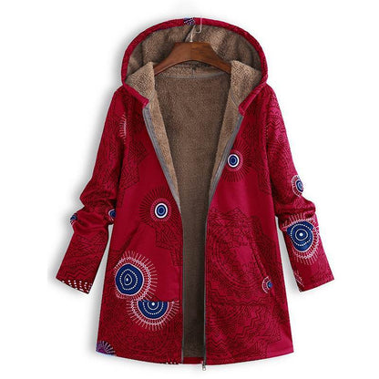 Vintage Printed Jacket With Front Pockets
