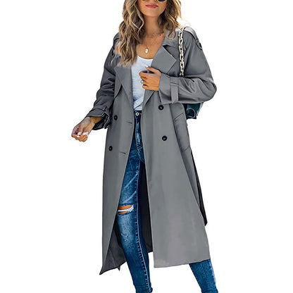 Women's Trench Coat Long Waterproof - Vonnera