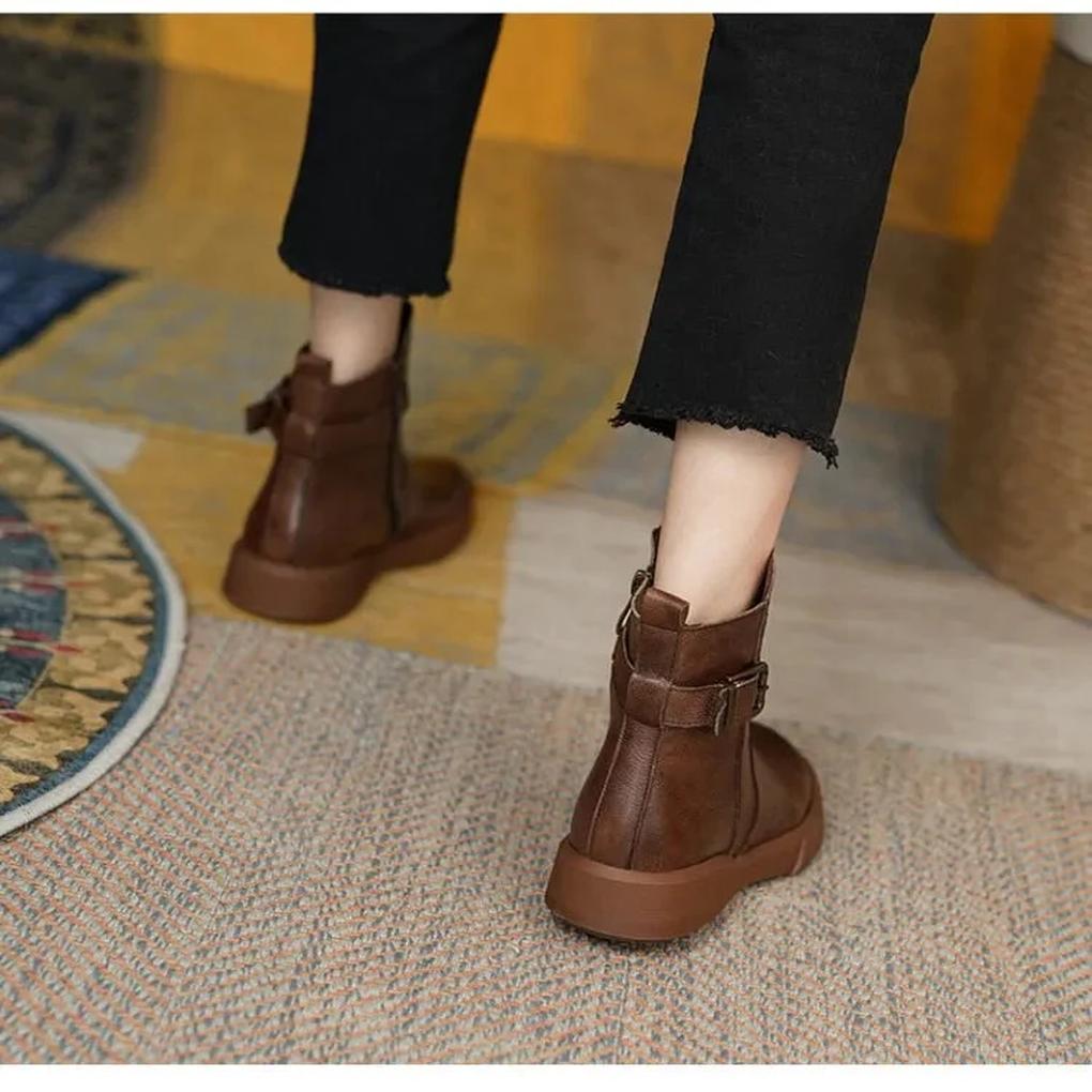 Women's Ankle Boots Retro Style