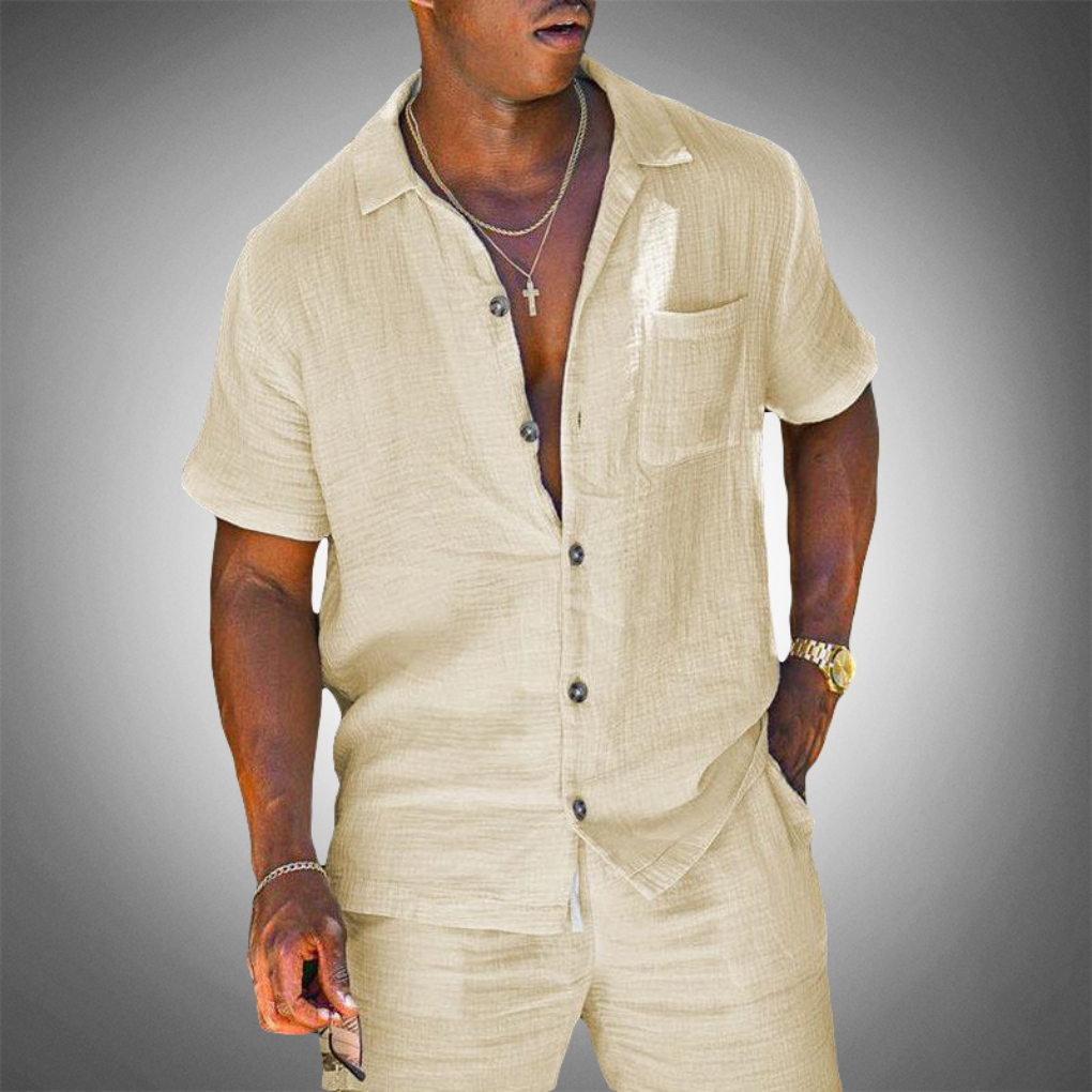 Men's Linen Two Piece Suit