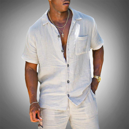 Men's Linen Two Piece Suit - Vonnera