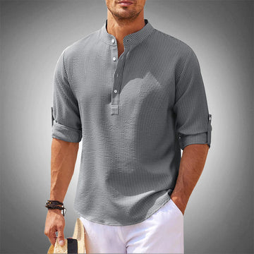 Maurice Mens Linen Dress Shirt - Vonnera