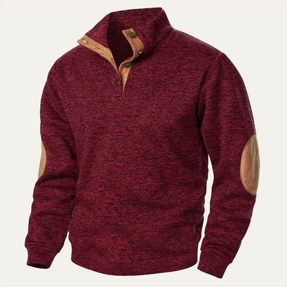Men's Knitted Sweater Elbow Patches Heritage Style - Vonnera